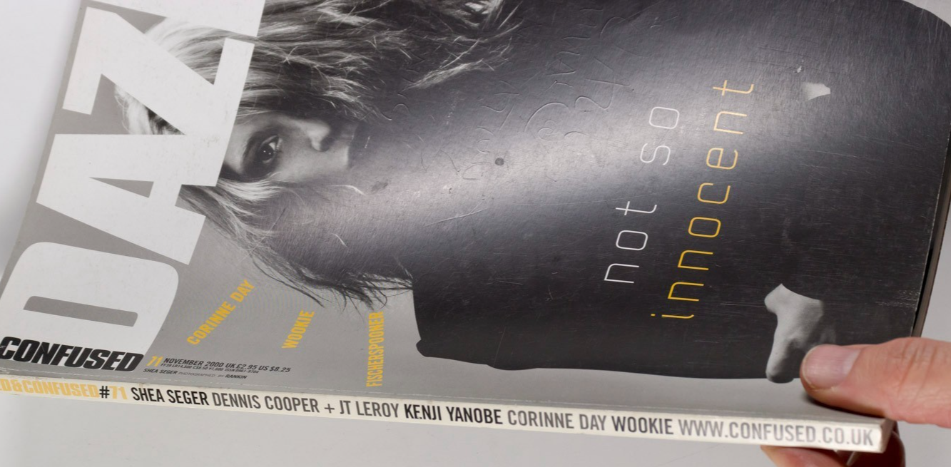 CORINNE DAY Milton Glaser DAZED & CONFUSED magazine November 2000 Fischerspooner