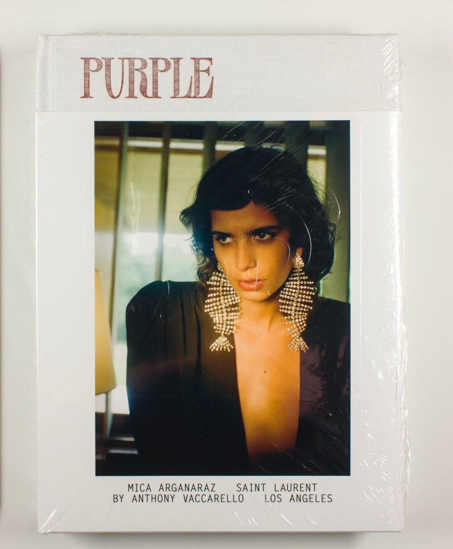 MICA ARGANARAZ Saint Laurent ANTHONY VACCARELLO Purple Fashion Magazine L.A 2019