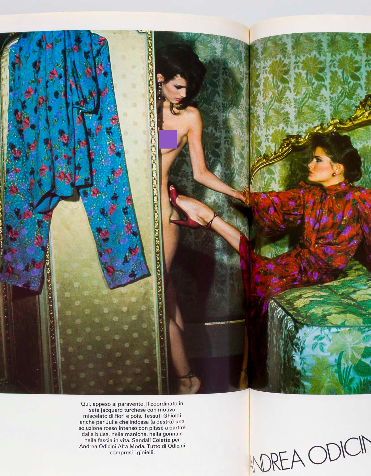Michelle Stevens GIA CARANGI Alta Moda HARPER'S BAZAAR ITALIA September 1978 vtg