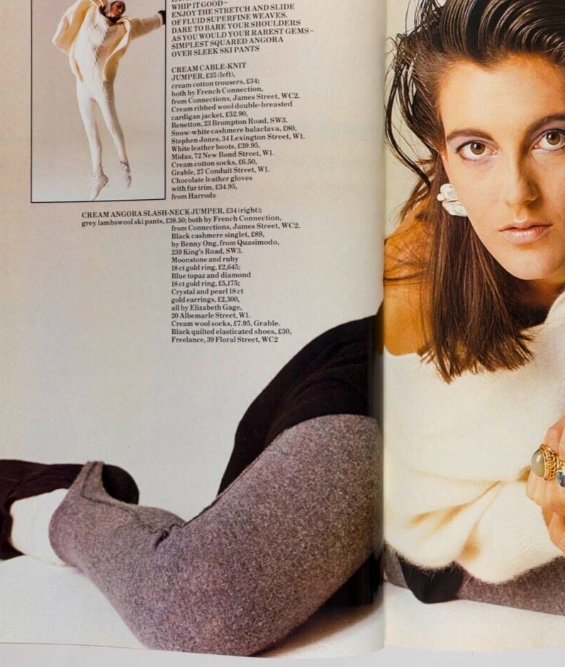 Andie MacDowell NINA SIMONE Joan Severance HARPER'S & QUEEN October 1984 Updike