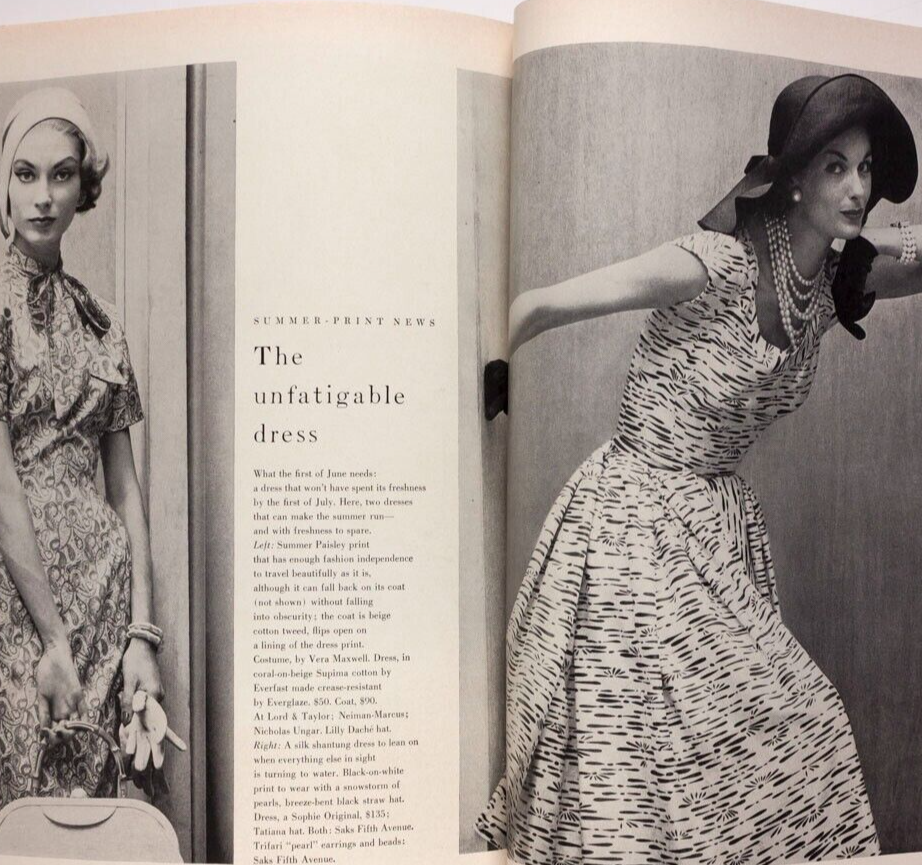JOANNA McCORMICK Natalie Wood PICASSO Vogue 1957 June RENE BOUCHE Penn AGA KHAN