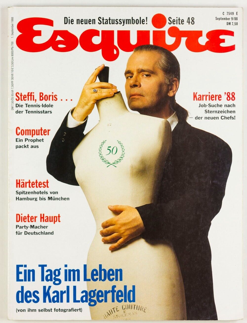 Karl Lagerfeld BORIS BECKER Steffi Graff HAMBURG Couture MUNICH Esquire magazine