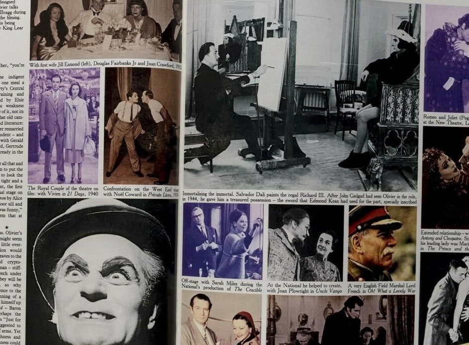 EDIE SEDGWICK Peter Cushing LAURENCE OLIVIER Vivien Leigh  SUNDAY TIMES magazine