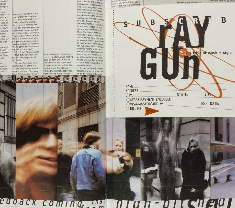 Sonic Youth WILLIAM BURROUGHS Blur OASIS Joe Strummer BOSS HOGG Raygun magazine