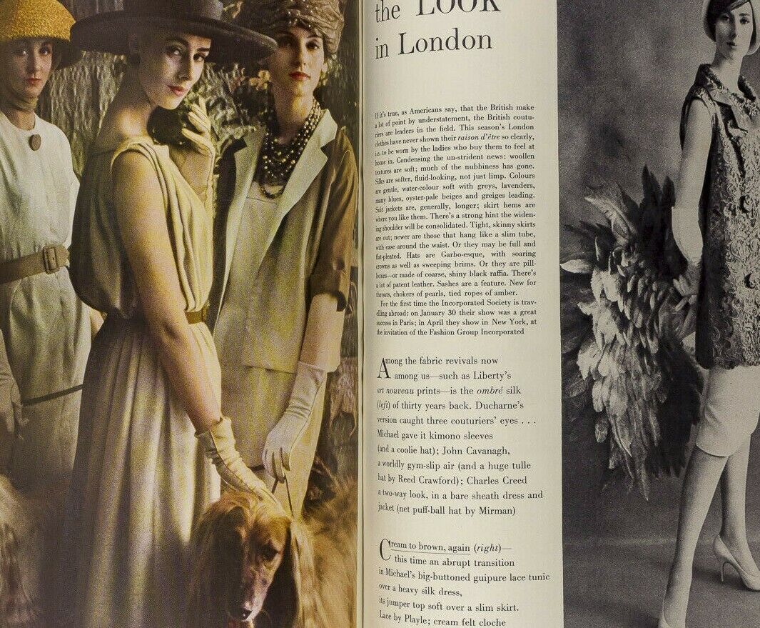 Brian Duffy YSL Grace Coddington LANVIN Collections NINA RICCI Vogue March 1960