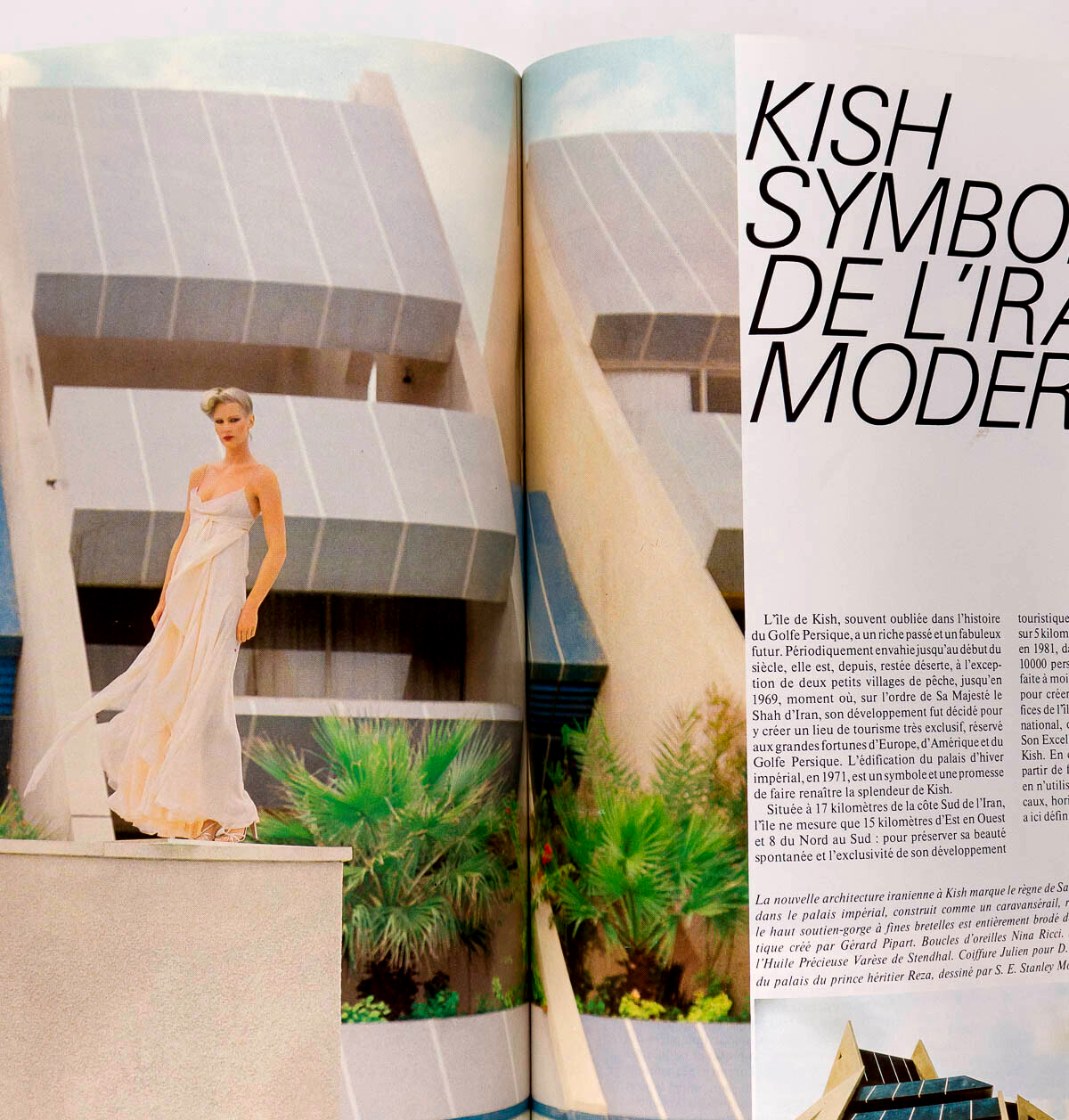 Janice Dickinson GUY BOURDIN Marie Helvin PARIS VOGUE February 1978 Iran HOMMES