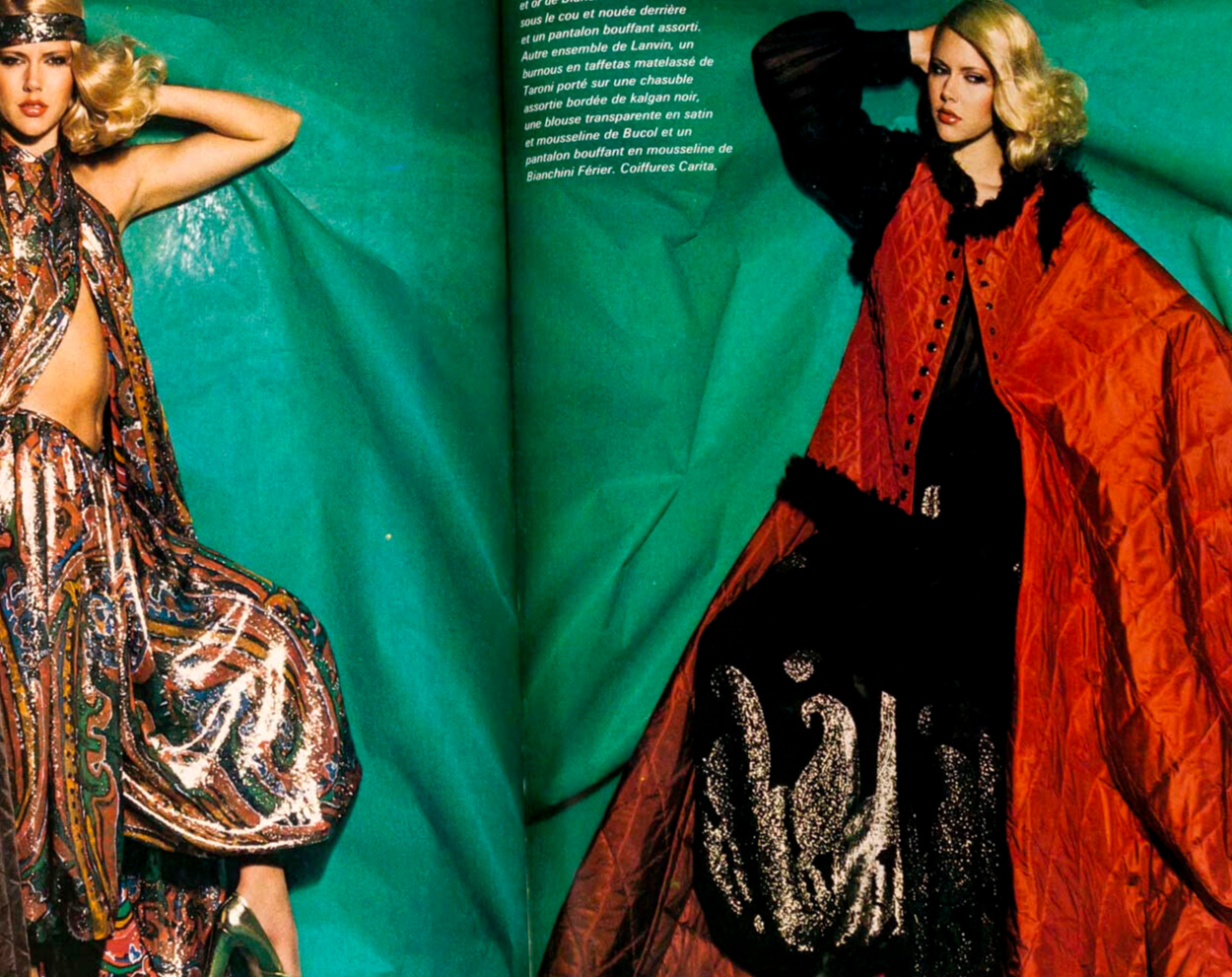 SYLVIE VARTAN Count Basie JAZZ Dizzy Gillespie SKIWEAR L'Officiel 1977 November