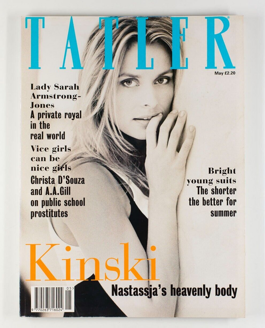 Nastassja Kinski SARAH ARMSTRONG JONES Vice TATLER magazine May 1994 AA GILL vtg