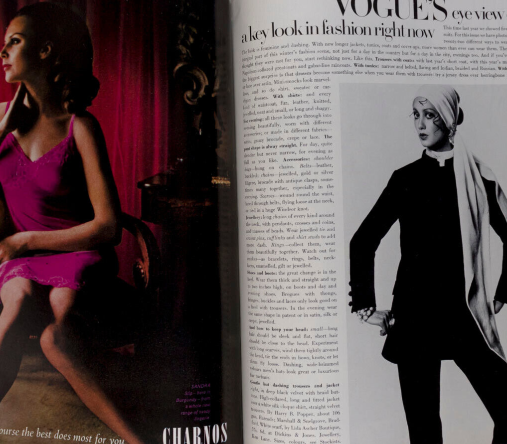 DONYALE LUNA Barbra Streisand EDINA RONAY Cecil Beaton MOUCHE Ossie Clark VOGUE