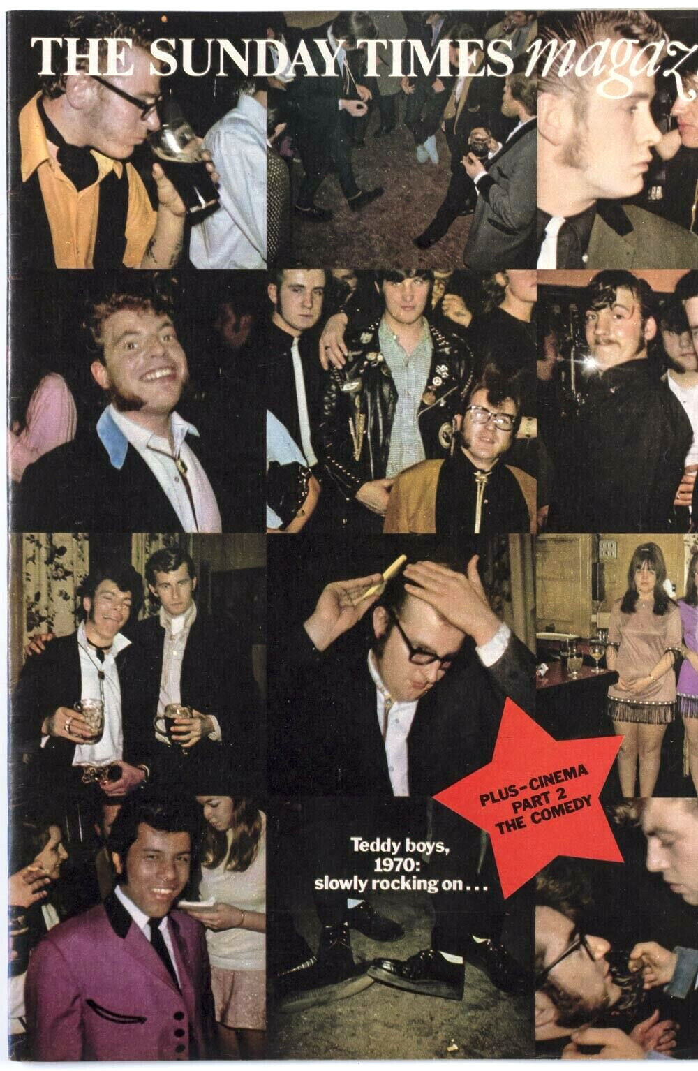 TEDDY BOYS Rockabillies BLACK RAVEN PUB Peter Le Vasseur SUNDAY TIMES MAGAZINE