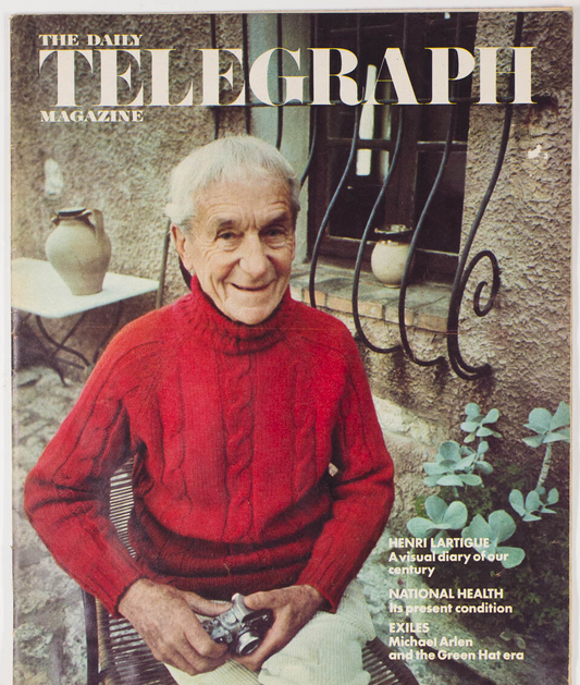 Photographer JACQUES HENRI LARTIGUE Michael Arlen NHS ~ Daily Telegraph magazine