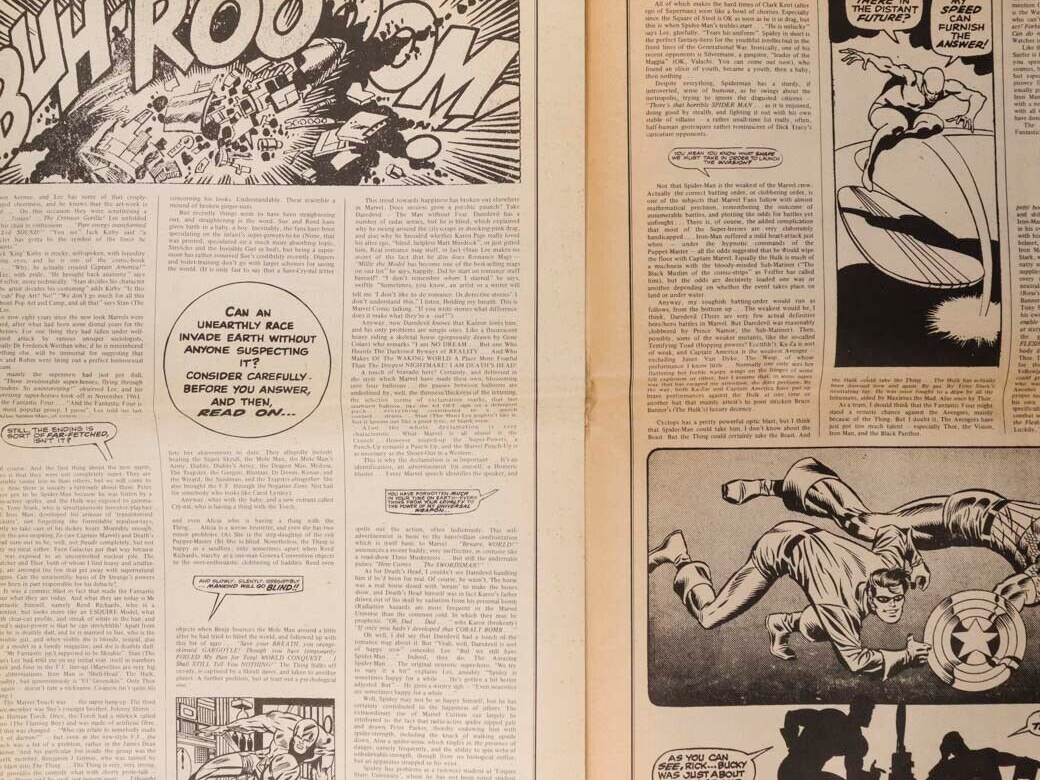 Marvel Comics FAIRPORT CONVENTION Robert Fraser BEATLES ~ ROLLING STONE magazine