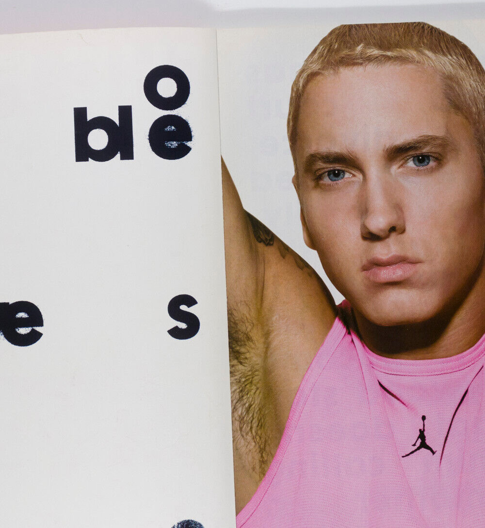 Eminem RARE WITHDRAWN PINK TOP COVER VARIANT Matthias Vriens THE FACE magazine