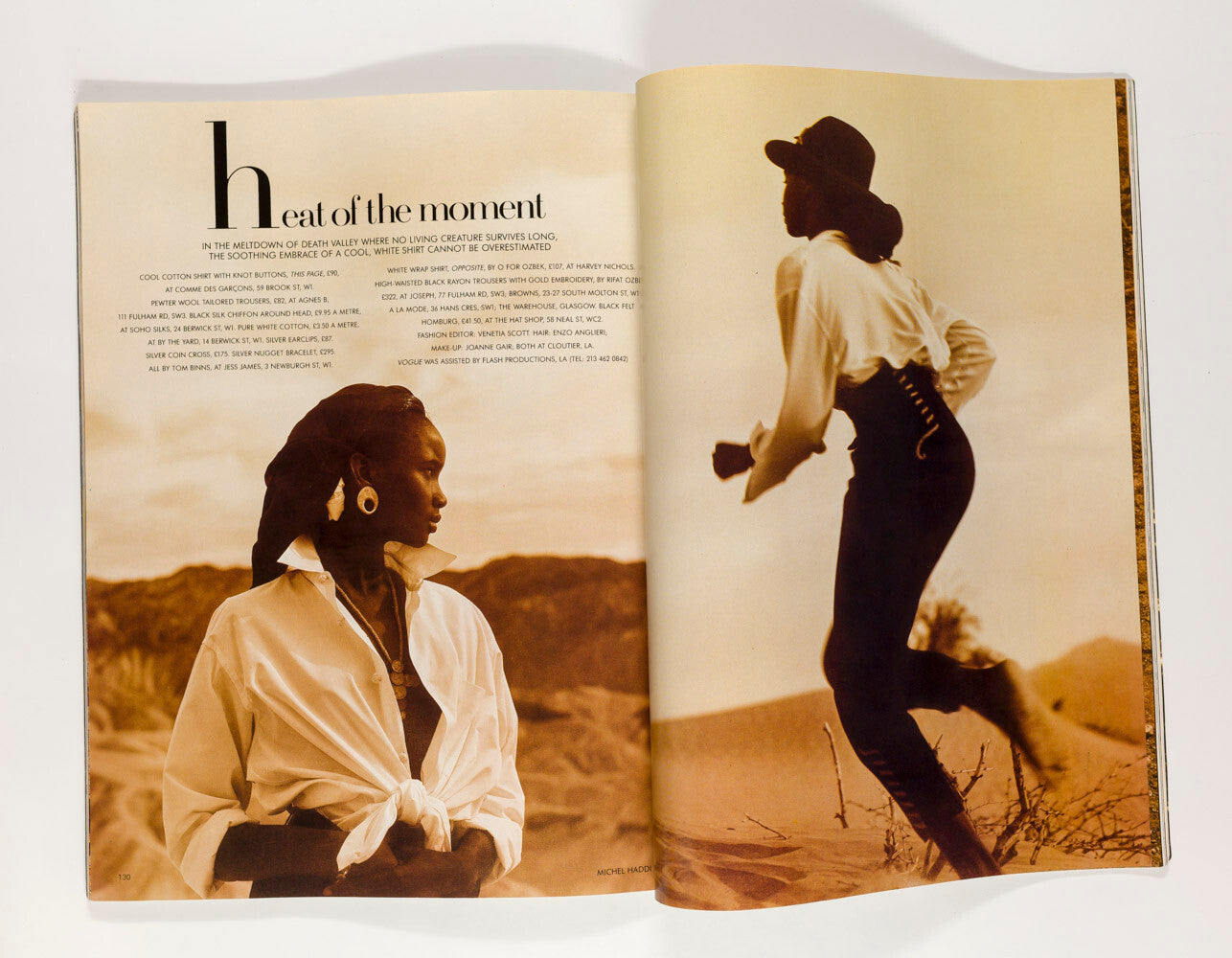 SIGNED by NAOMI CAMPBELL The Super Models VOGUE Cindy Linda Tatjana Christy 1990