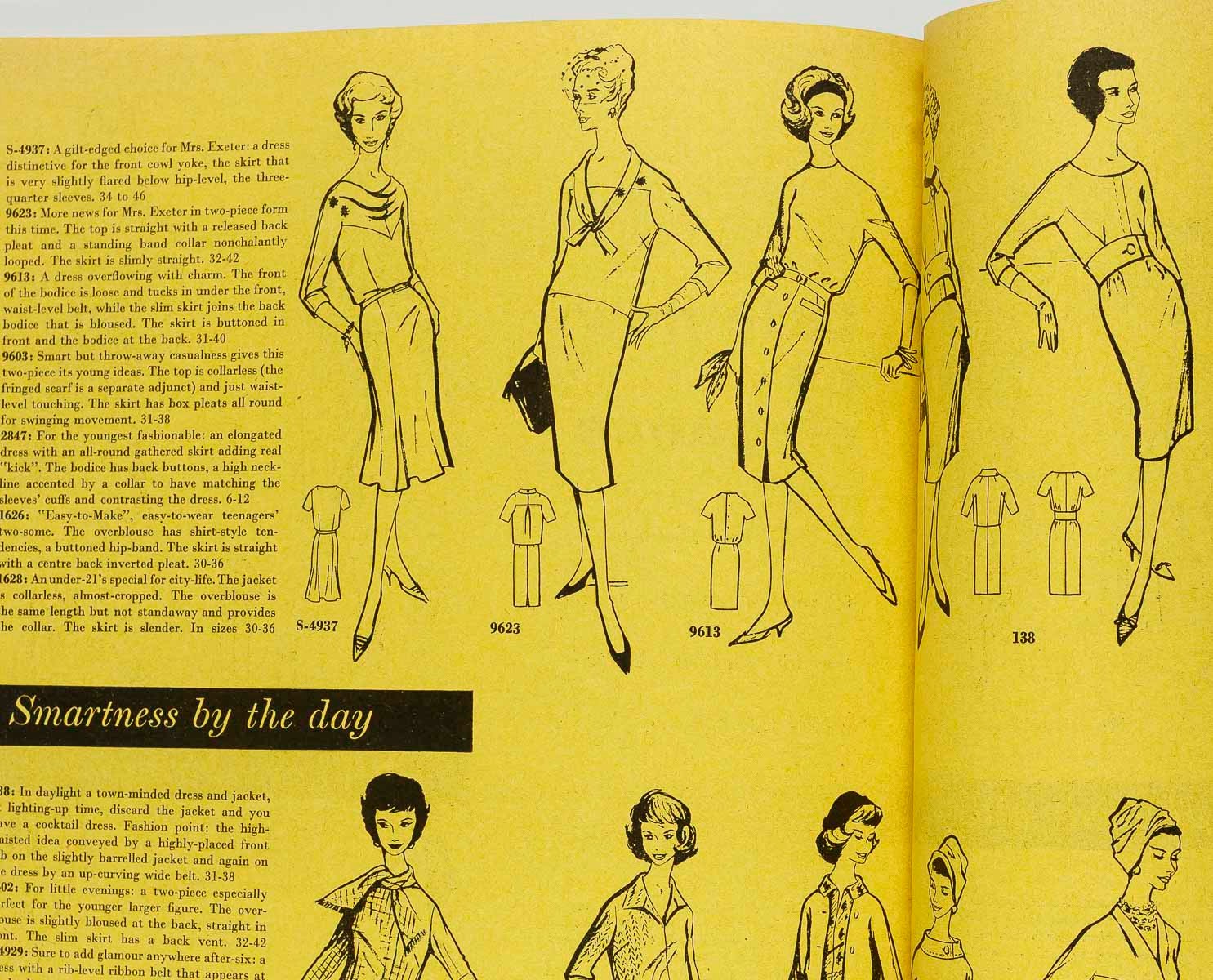 Vogue Magazine Pattern book 1958 XMAS Jean Patou KAZAN Jacqmar NINA RICCI vtg UK