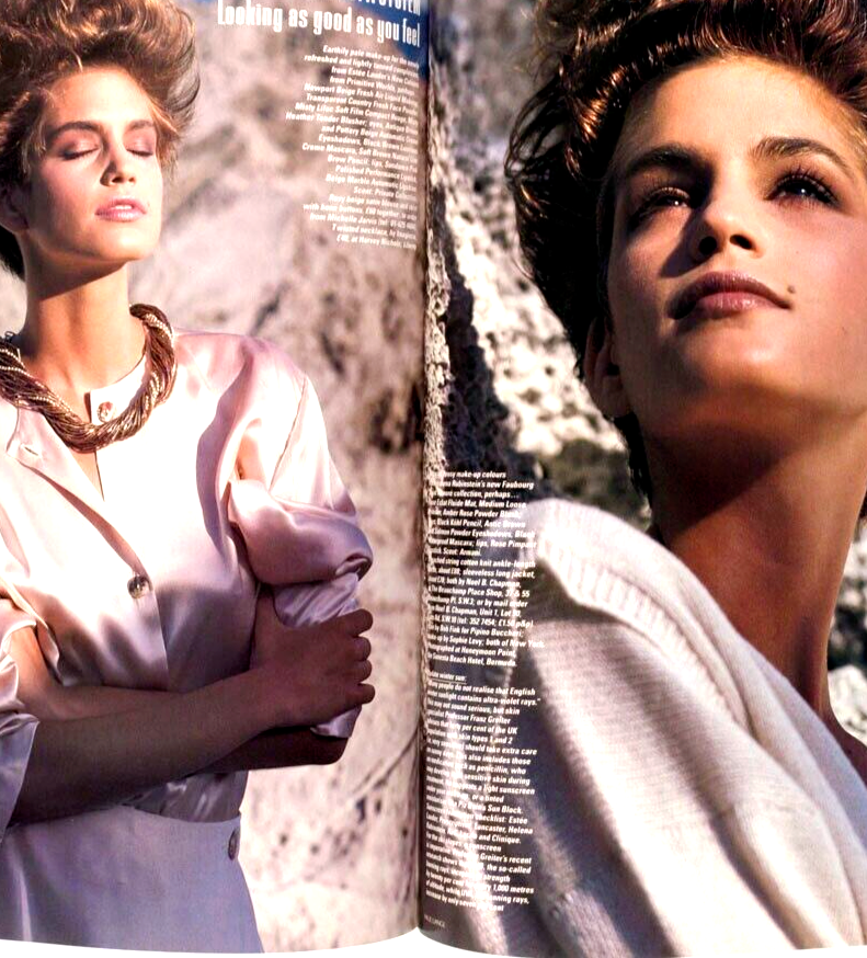 CINDY CRAWFORD Renee Simonsen ZOLTAN Melissa Fenley ALBERT WATSON Vogue magazine