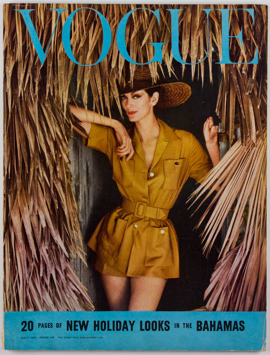 Carmen Dell'Orefice BAHAMAS Norman Parkinson GRAHAM SUTHERLAND ~ Vogue July 1959