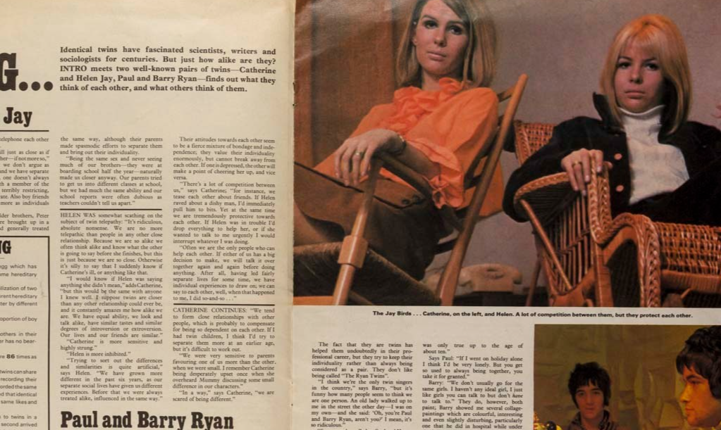 Terence Stamp LEONARD WHITING Olivia Hussey INTRO February 1968 Diana Ross BIBA