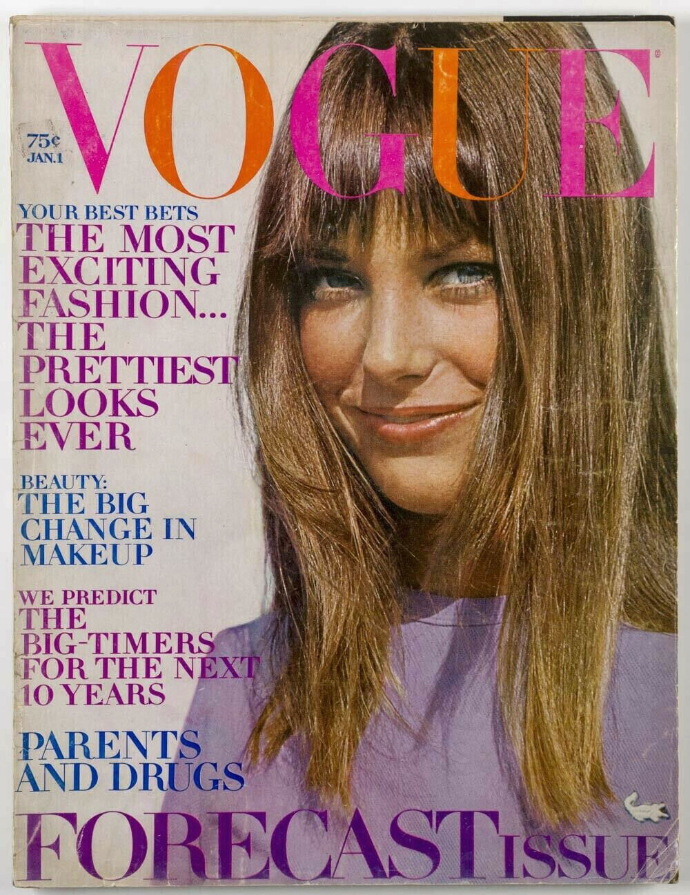 JANE BIRKIN Erte NATALIE WOOD Marisa Berenson BLYTHE DANER Neil Simon VOGUE 1970