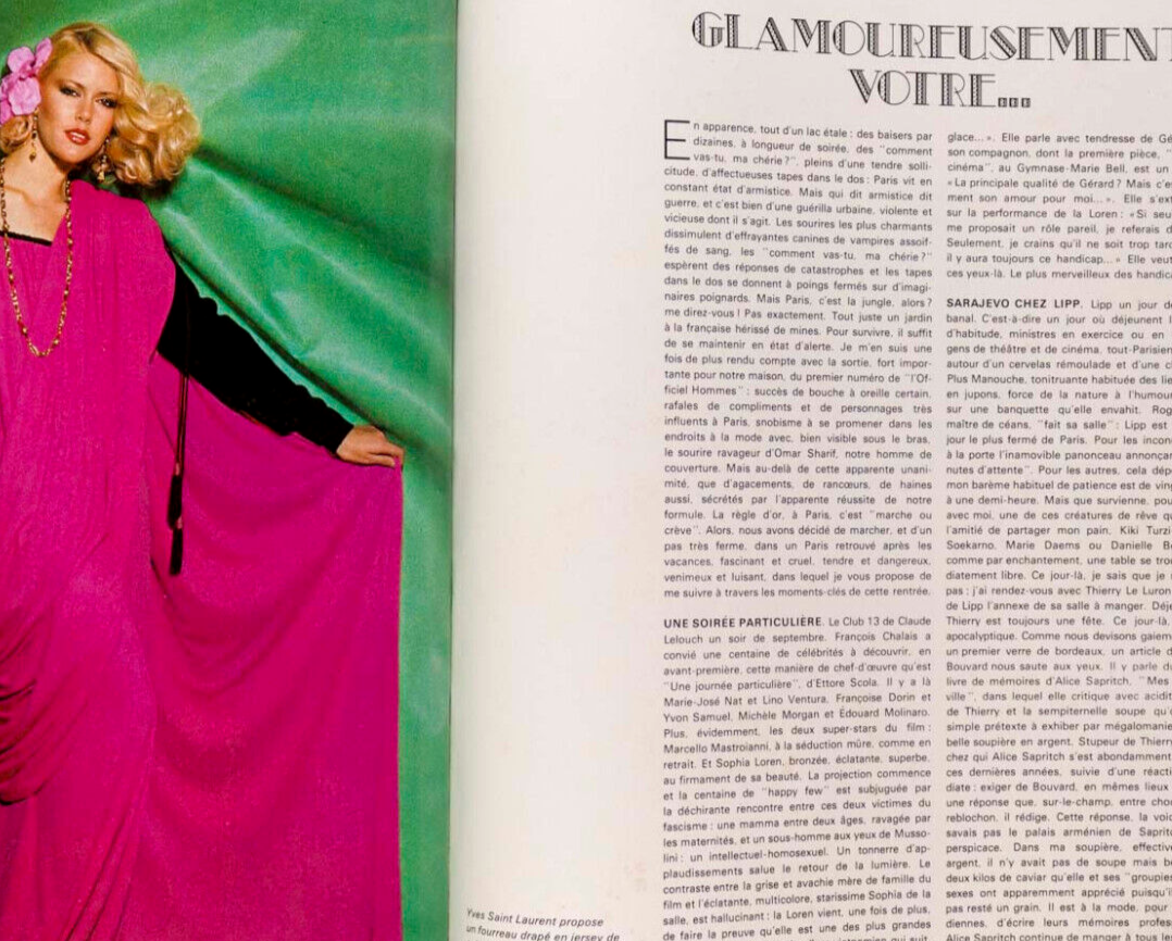 SYLVIE VARTAN Count Basie JAZZ Dizzy Gillespie SKIWEAR vtg L'Officiel magazine