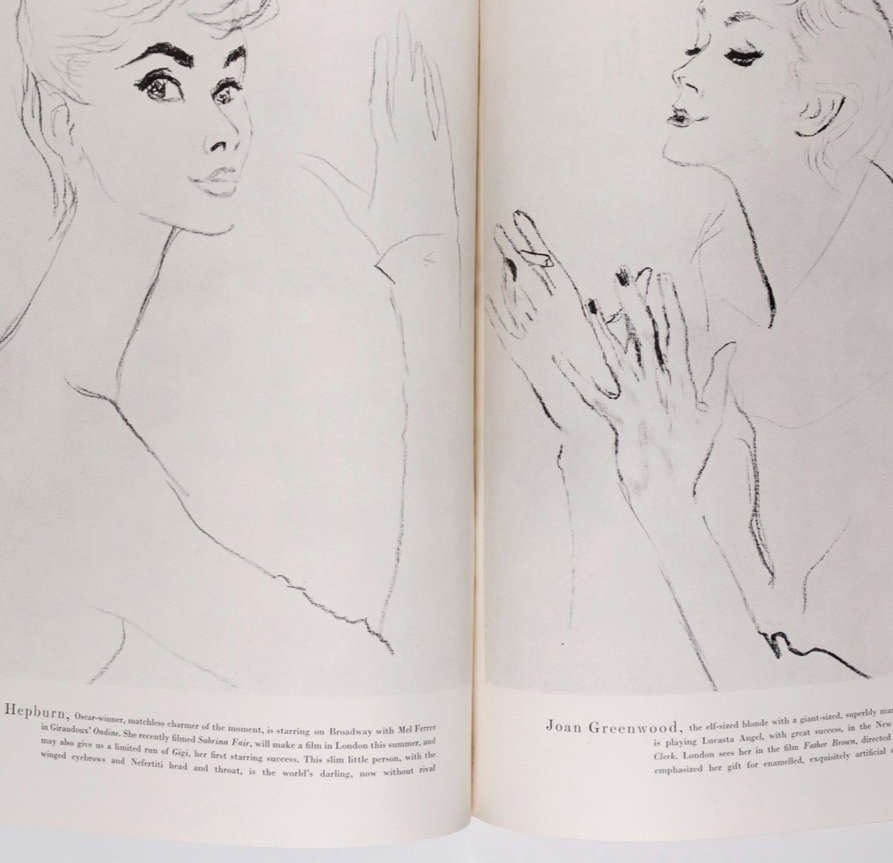 SUSAN ABRAHAM Norman Parkinson AUDREY HEPBURN Vogue May 1954 Rene Bouche GRUAU