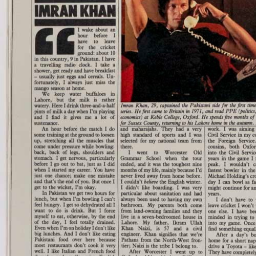 EDIE SEDGWICK pt 2 IMRAN KHAN Kojak SUNDAY TIMES October 24 1982 Mucha DELACROIX