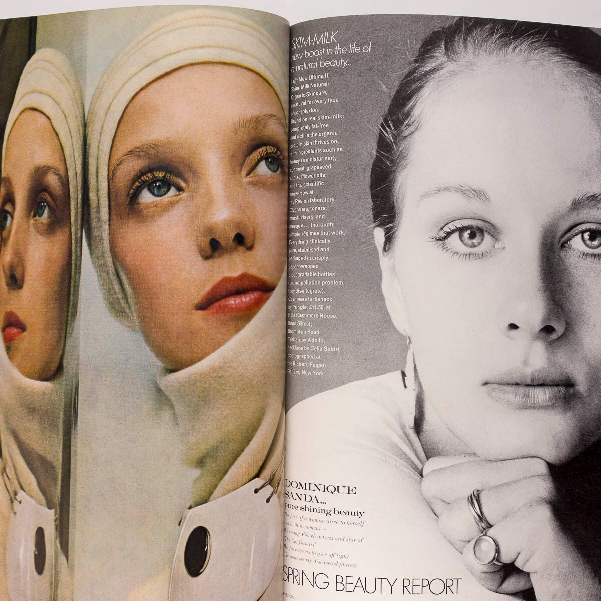 Ingmari Lamy ELIZABETH TAYLOR Dominique Sanda DONNA JORDAN  Vogue February 1972
