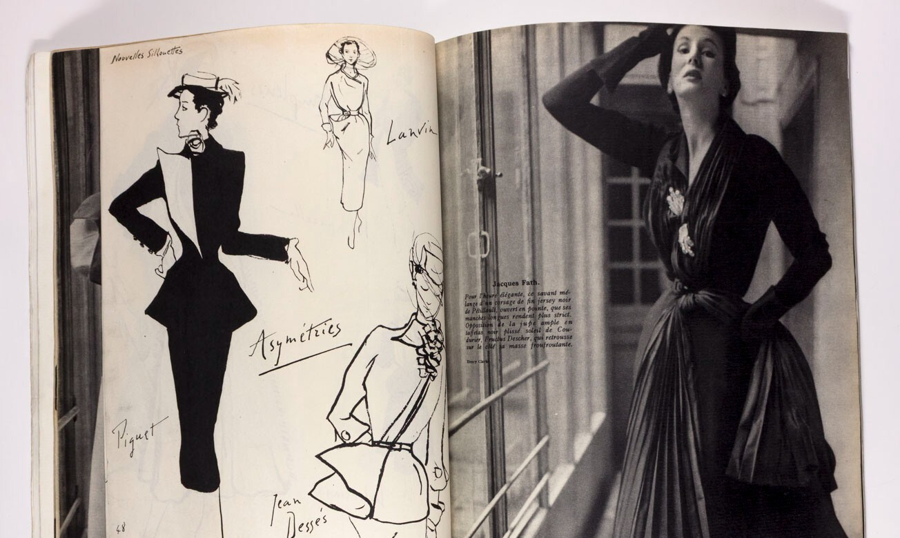 Balenciaga ROBERT DOISNEAU Tom Keogh PARIS VOGUE March 1951 Collections HERMES