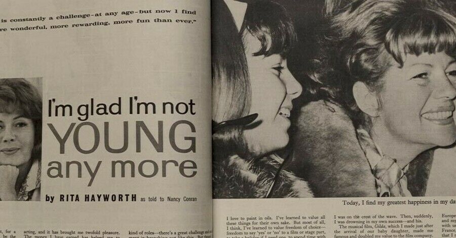 PATTIE BOYD Rita Hayworth DAVID HURN Audrey Hepburn 60s Woman's Own magazine VTG