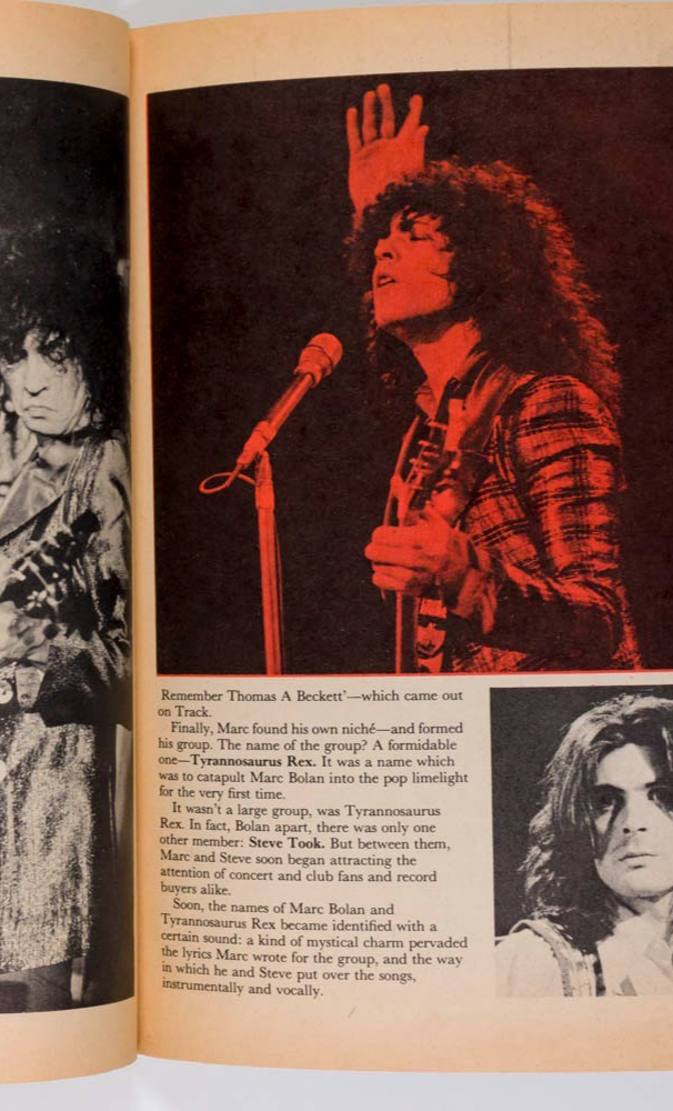 Marc Bolan T REX SPECIAL Mickey Finn DISCO 45 magazine 1972 Philip Castle poster