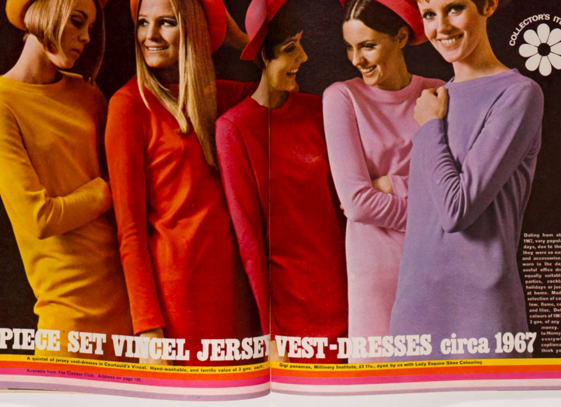 TWIGGY Mick Jagger LYNN REDGRAVE Honey magazine UK May 1967 Helmut Newton MINERS