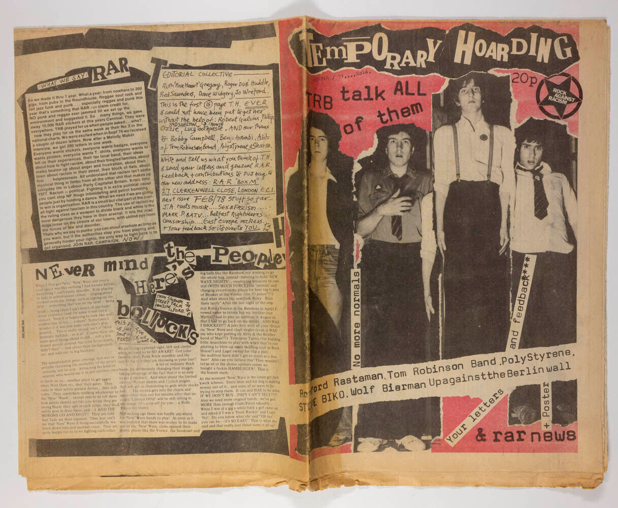 RAR Tom Robinson Band POLY STYRENE Wolf Biermann TEMPORARY HOARDING magazine # 4