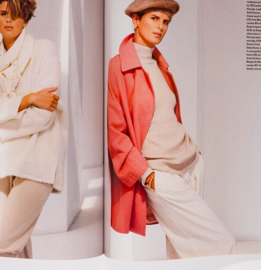 Yasmeen Ghauri LUCY FERRY Joely Richardson HARPERS & QUEEN December 1992 Freud