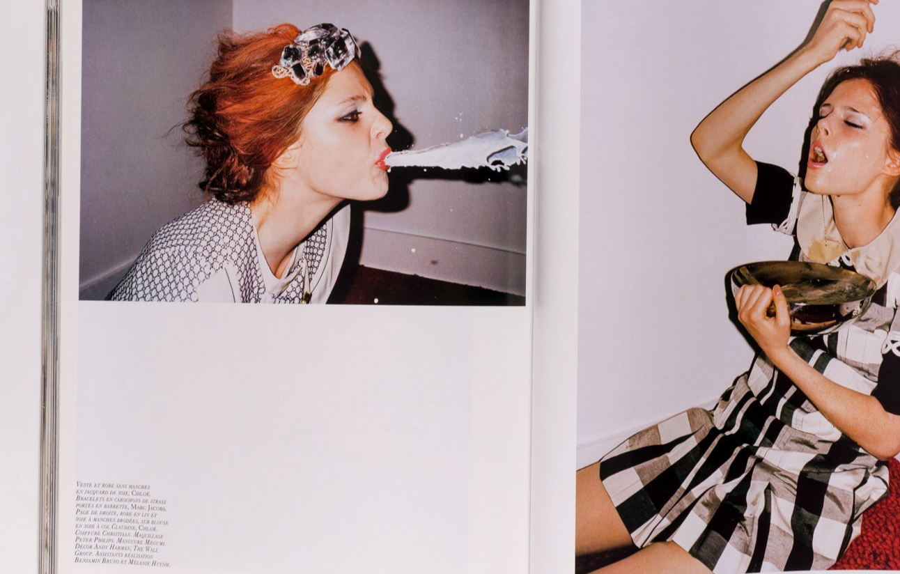 Paris Vogue by John Galliano SACHA PIVOVAROVA Hilary Rhoda DORNAN December 2006