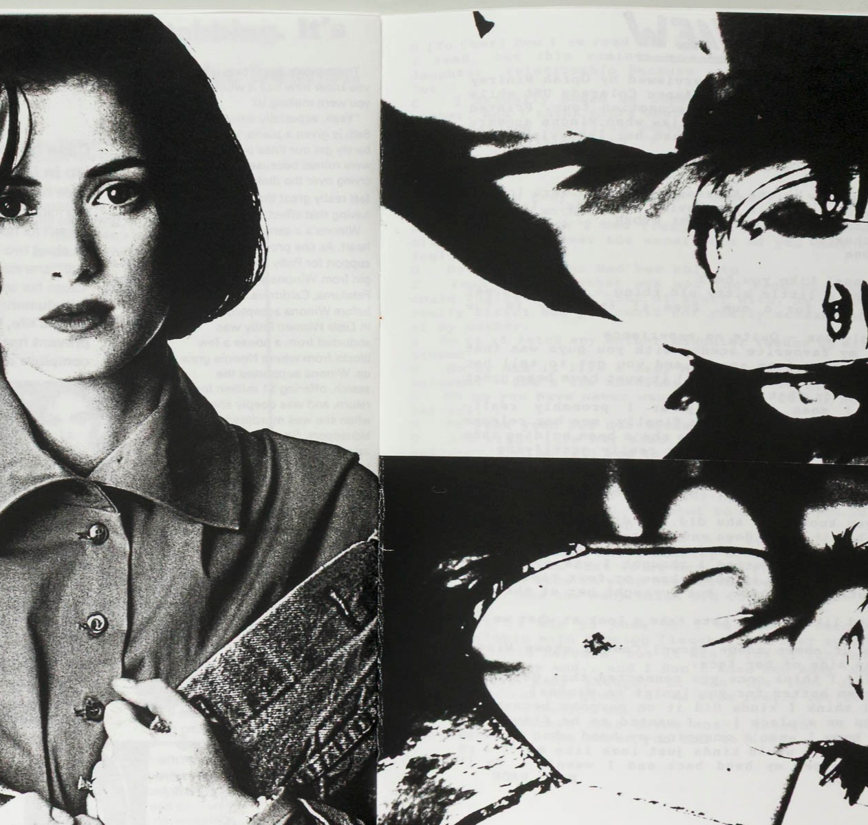 WINONA RYDER fanzine UNOFFICIAL UNAUTHORIZED February 1996 zine magazine FOREVER