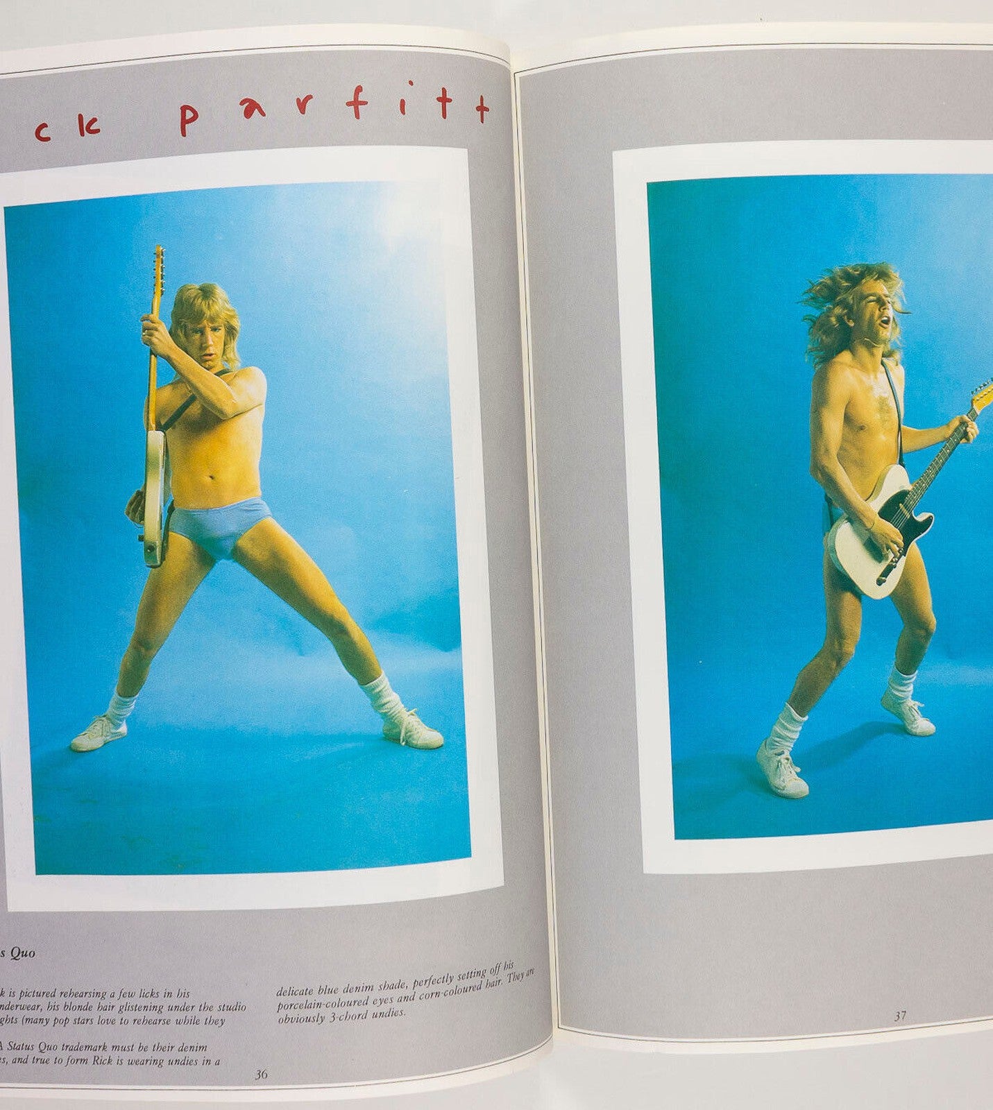 ROCK STARS IN THEIR UNDERPANTS Paula Yates AMANDA LEAR Bowie BEBE BUELL Zappa UK