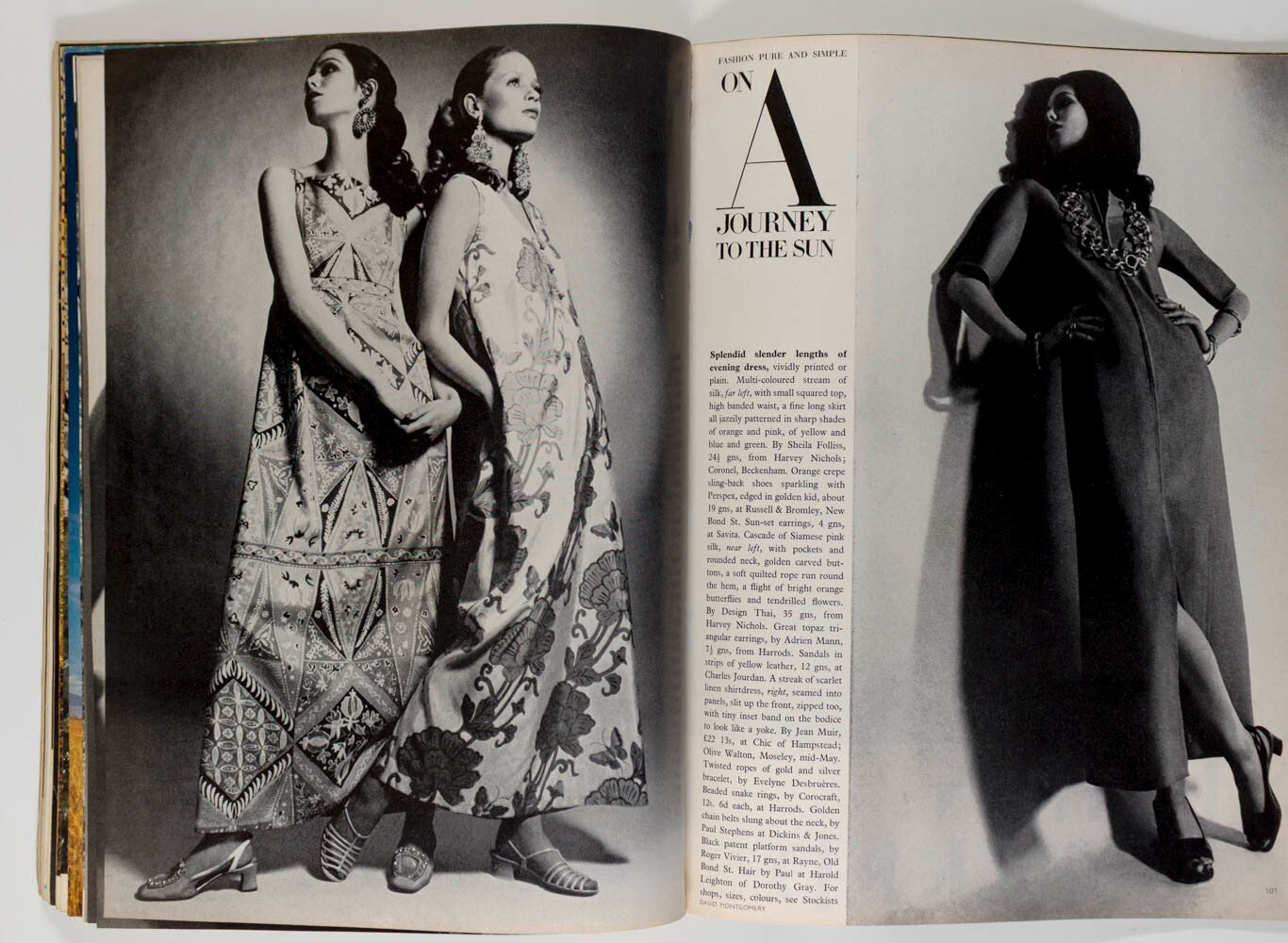 FAYE DUNAWAY Anjelica Huston TREVOR NUNN Helmut Newton NZ Vogue May 1968 BARDOT