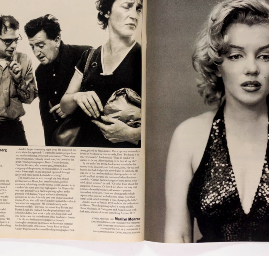 Richard Avedon HELENA BONHAM CARTER Yasmin Le Bon  TIMES magazine September 1993