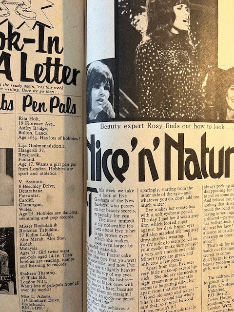 CAT STEVENS Michael Billington & Jackson EVE GRAHAM Valentine magazine SLADE 70s