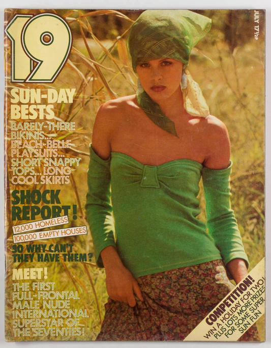 Uschi Obermaier JOE DALLESANDRO Richard Collins BIBA 19 magazine July 1973 Sacha