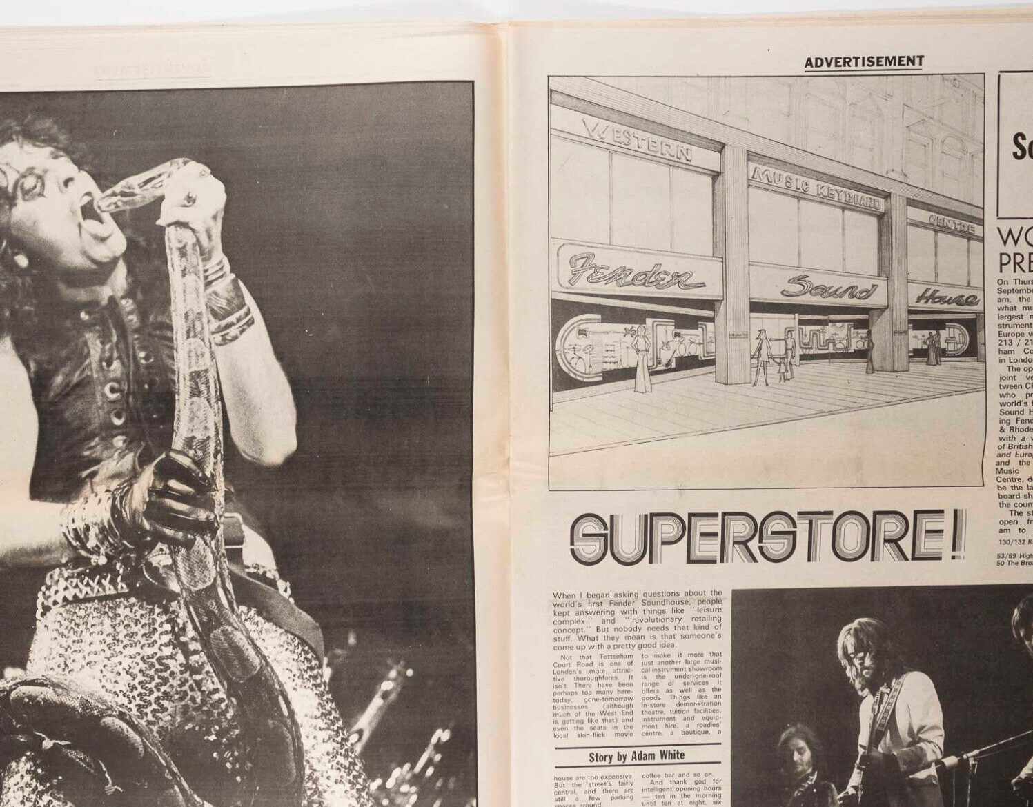 DAVID BOWIE Kansai Yamamoto ALICE COOPER Melody Maker September 1973 ART BLAKEY