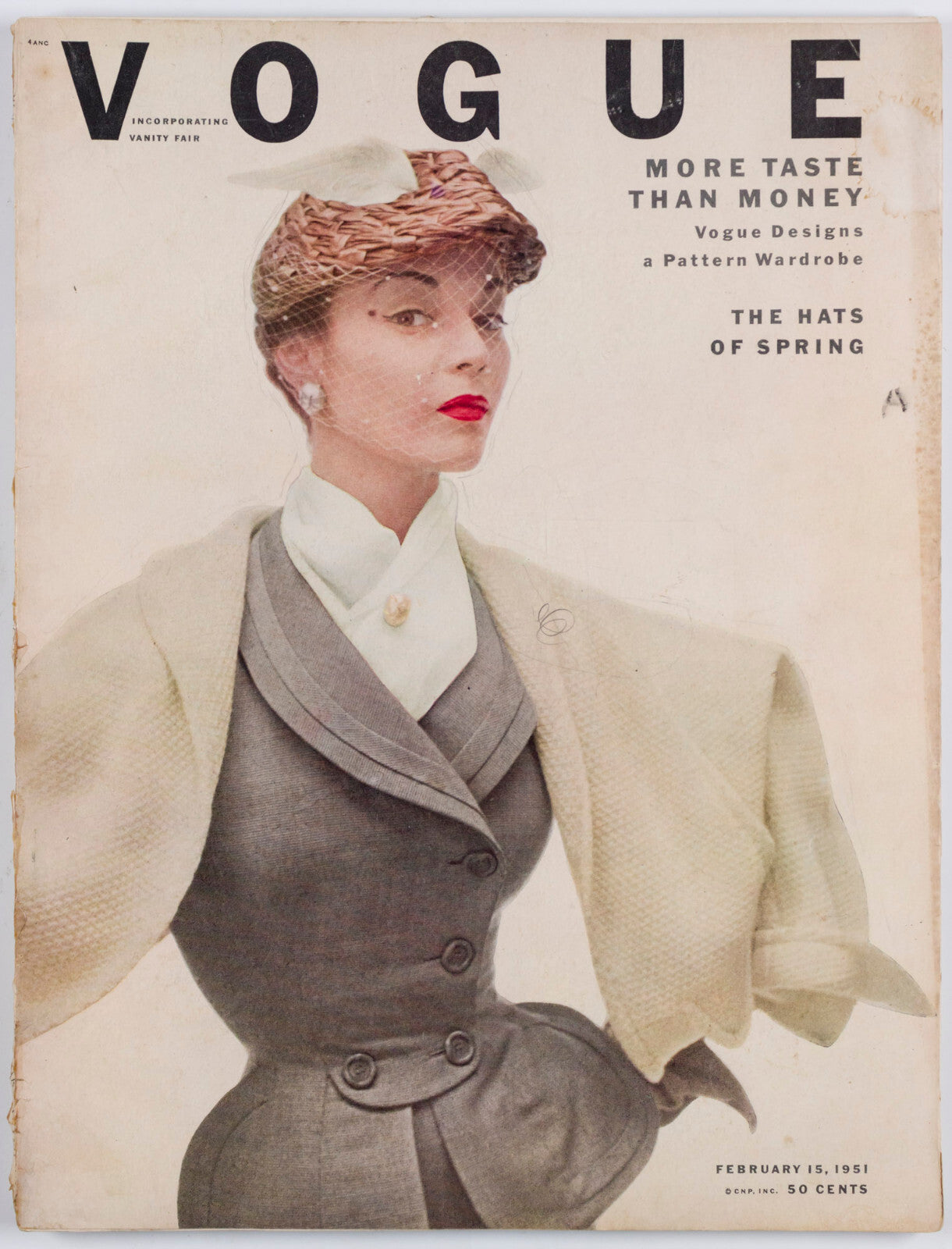 IRVING PENN Jean Patchett RENE BOUET-WILLAUMEZ Vogue February 1951 US Giacometti