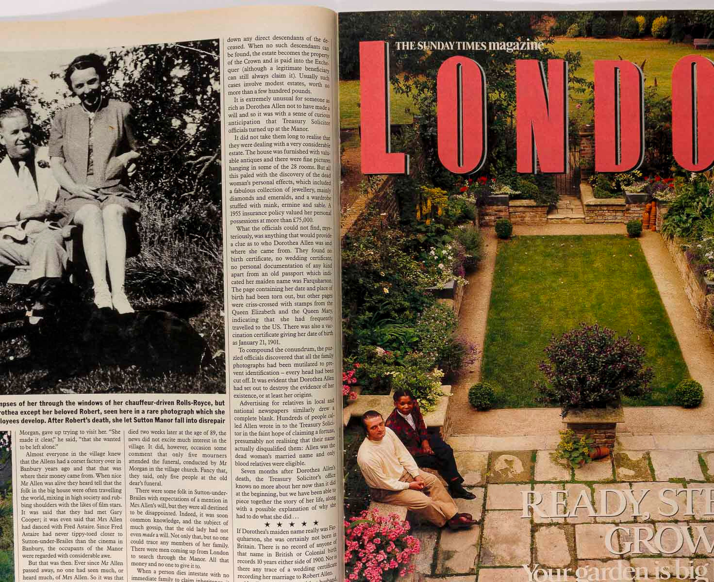 David Lynch ISABELLA ROSSELLINI Spadafora SUNDAY TIMES magazine 1990 Gail Elliot