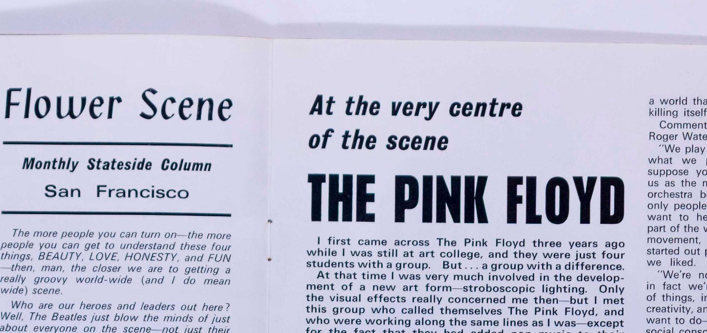 RINGO STARR Pink Floyd JOHNS CHILDREN Hendrix DOORS Zappa FlowerScene magazine 1