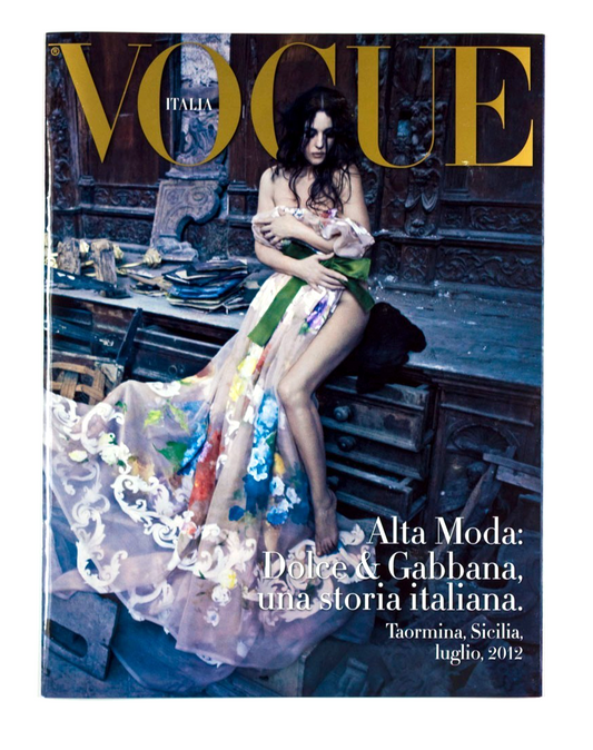 MONICA BELLUCCI Alta Moda VOGUE ITALIA magazine July 2012 Dolce & Gabbana SICILY