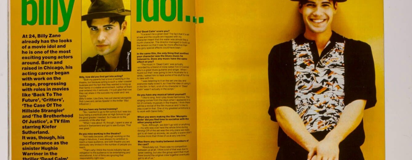 BALTHAZAR GETTY J Depp COREY HAIM Traci Lords DOWNEY JR Young Americans magazine