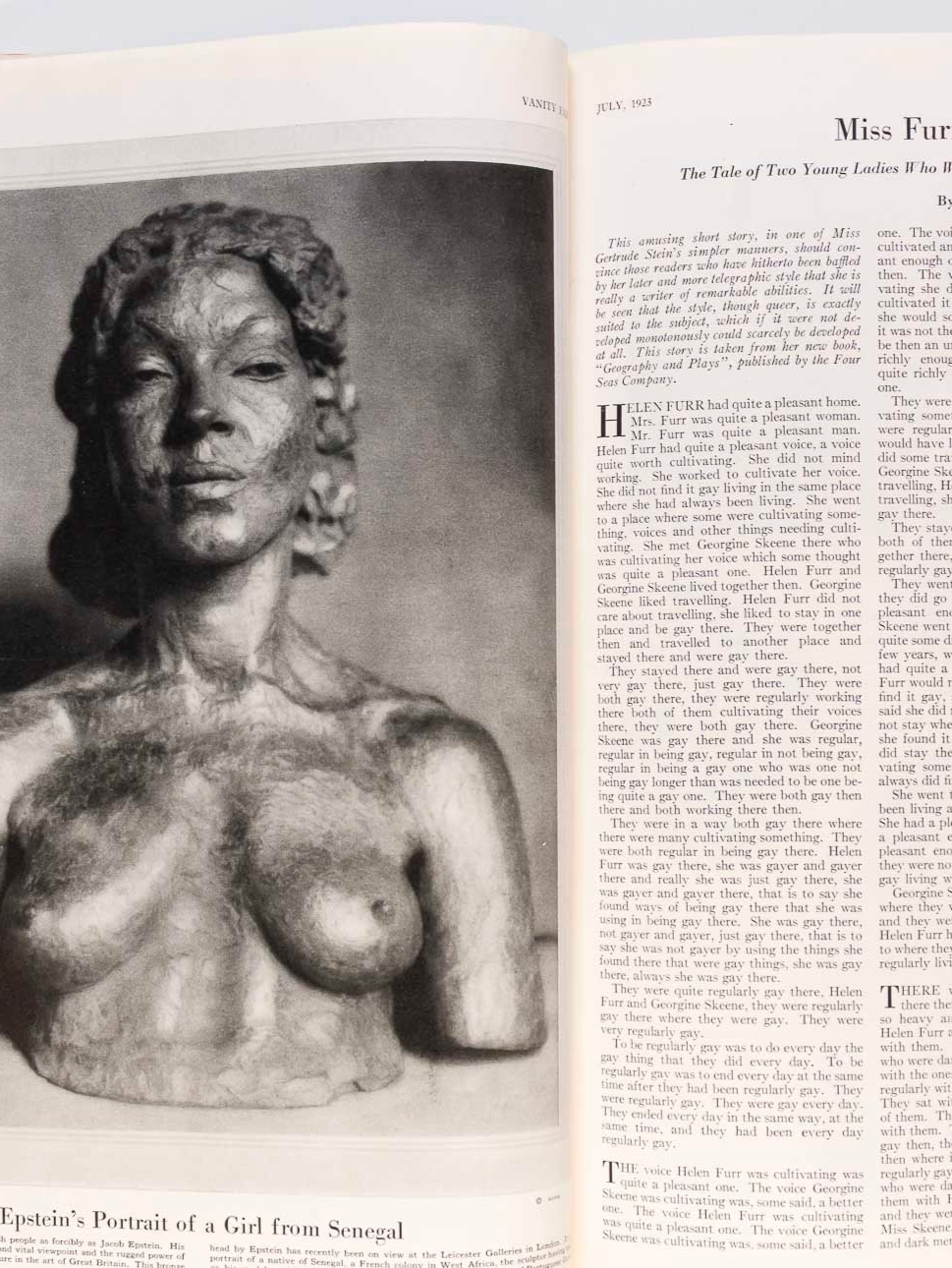 Joseph B Platt T S ELIOT Conan Doyle STEICHEN Gay VANITY FAIR magazine July 1923