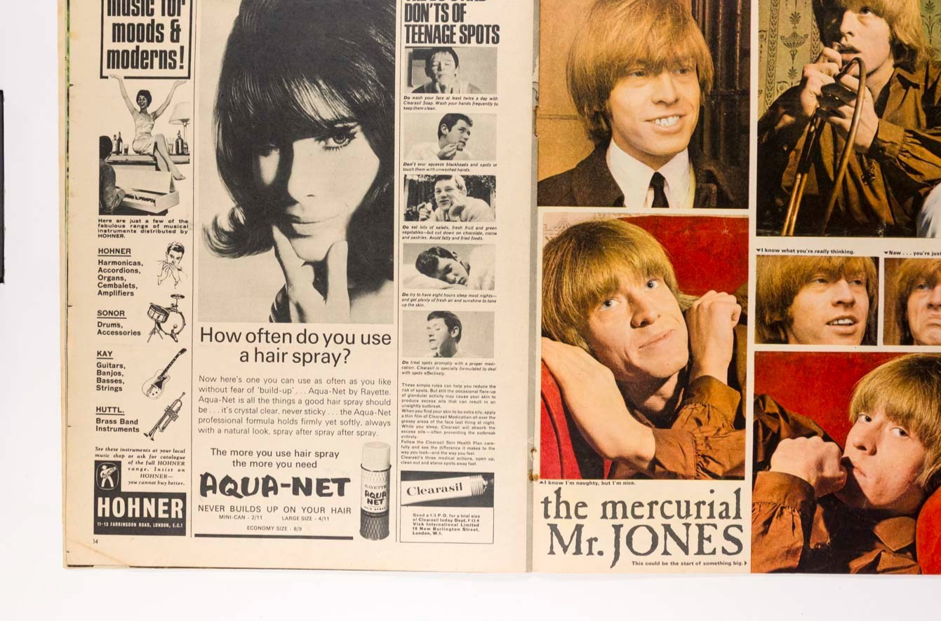 Paul McCartney JOHN LENNON Bob Dylan FABULOUS MAGAZINE December 1965 Brian Jones
