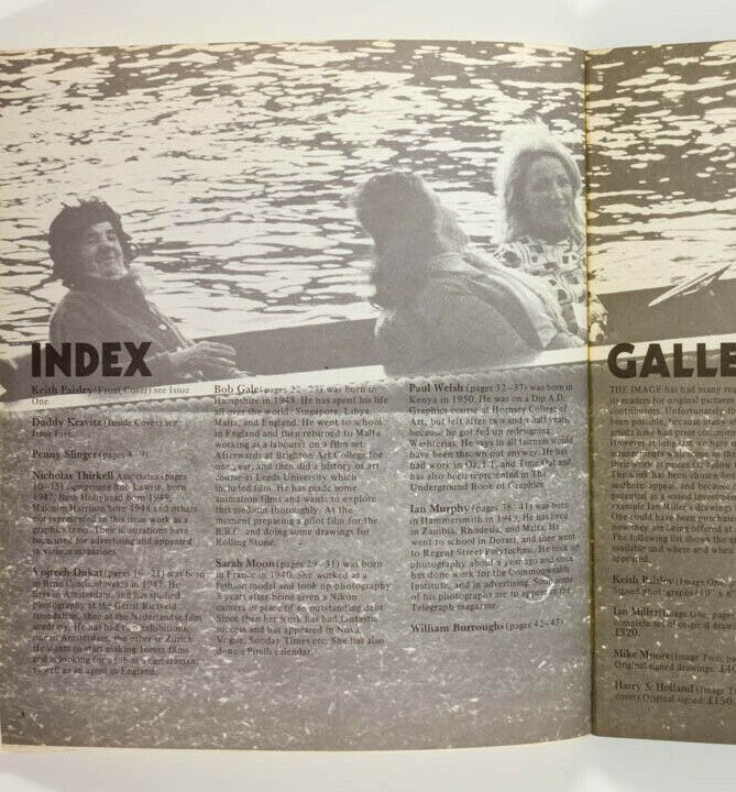 WILLIAM BURROUGHS Sarah Moon PENNY SLINGER The Image magazine 1972 David Bailey
