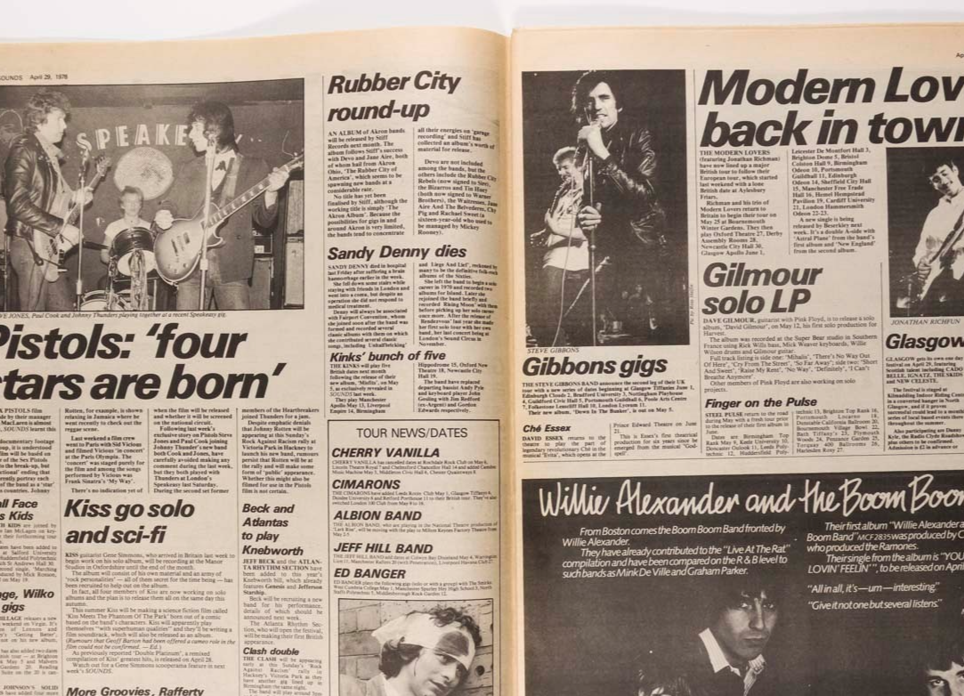 Nico SEX PISTOLS Reggae SOUNDS magazine April 1978 Sham 69 XRAY SPEX Stranglers